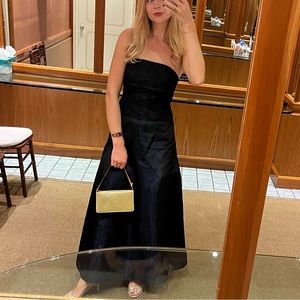 1990s Vintage Midnight Blue Strapless Etta Dress